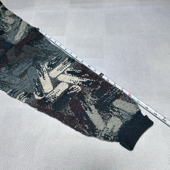 Vintage Maglificio Florence Sweater Mens Large Wool Abstract Geometric Italy - Picture 13 of 13